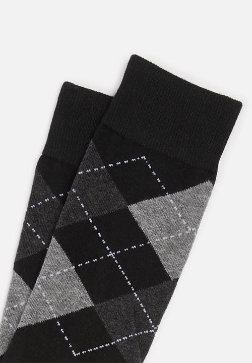 Jonathan D - Branded socks - black
