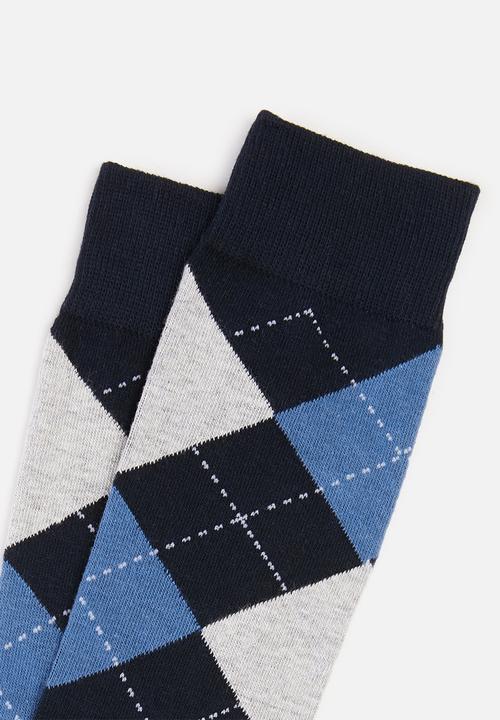 Jonathan D - Branded socks - navy