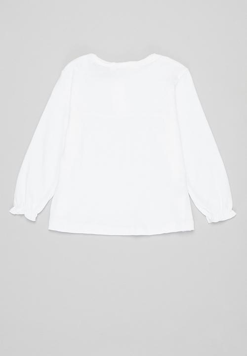 MANGO - T-shirt brillo - white 