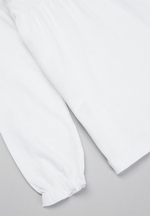 MANGO - T-shirt brillo - white 