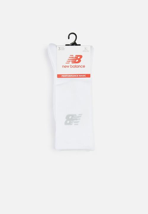 New Balance  - Core crew sock 3-pack - white