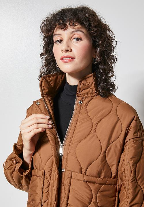 Superbalist - Quilted puffer - tan