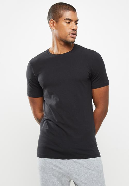 Only & Sons - Basic life slim o-neck 3 pack - black