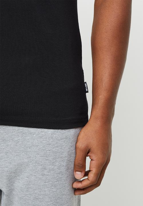 Only & Sons - Basic life slim o-neck 3 pack - black