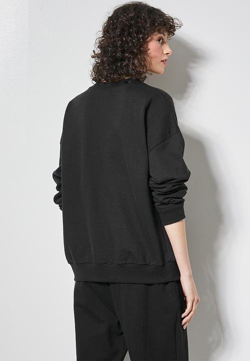 Superbalist - Graphic crew sweat - black