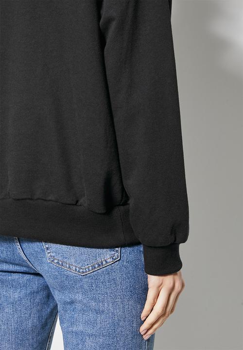 Superbalist - Slogan crew sweat - black