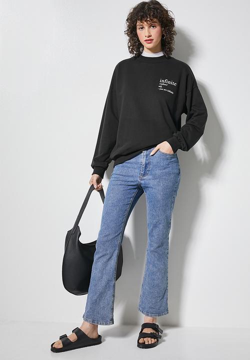 Superbalist - Slogan crew sweat - black