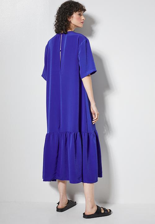 Superbalist - Single tier woven T-shirt dress - cobalt blue
