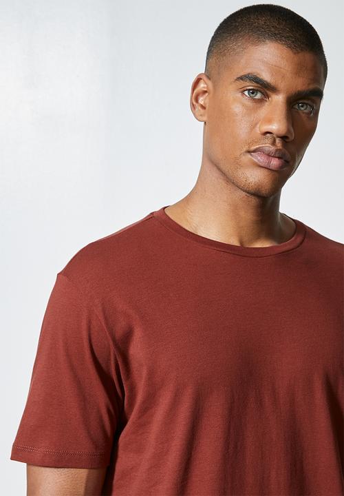 Superbalist - 2-Pack nate crew neck tee - navy & burgundy