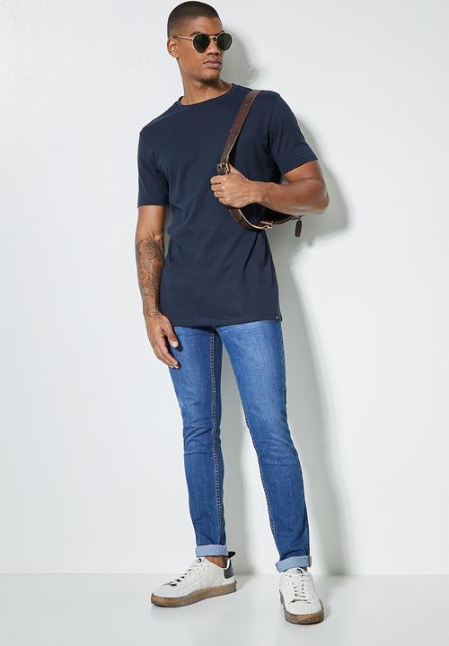 Superbalist - 2-Pack nate crew neck tee - navy & burgundy