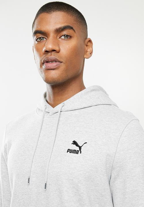 PUMA - Classics embro hoodie tr - grey