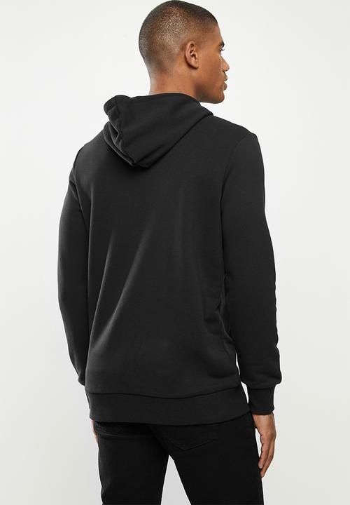 PUMA - Classics logo hoodie tr (s) - black & gold 