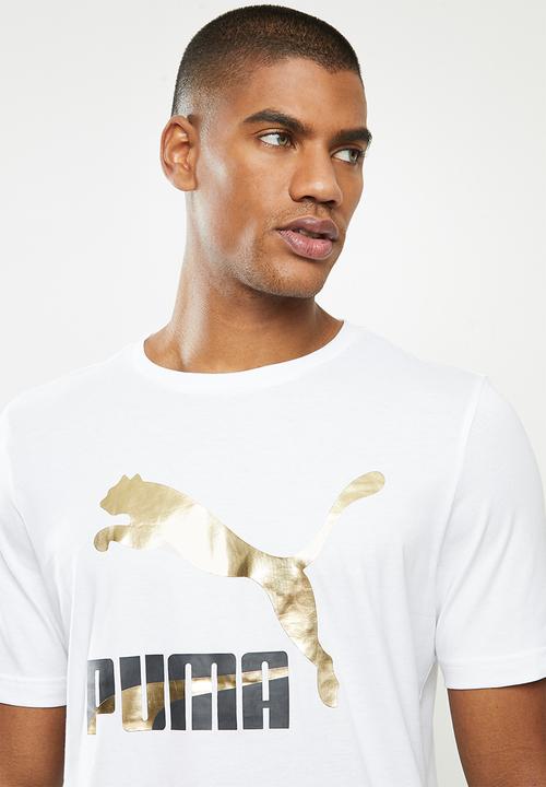 PUMA - Classics logo tee (s) - white