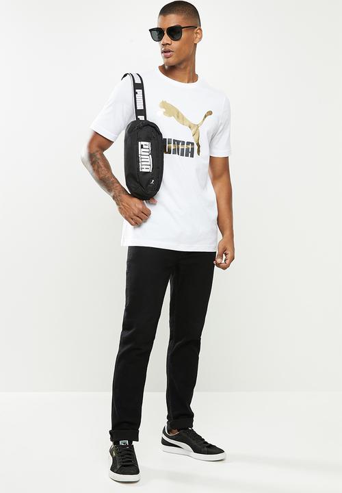 PUMA - Classics logo tee (s) - white