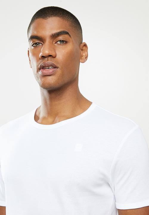 G-STAR - Base r short sleeve 2-pack tee - white & navy 