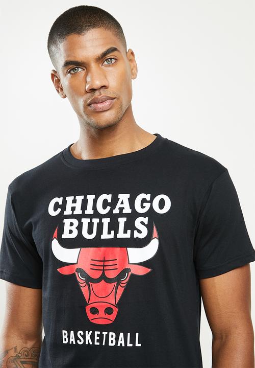NBA - Icon bull straight hem printed T-shirt - cotton single jersey - black