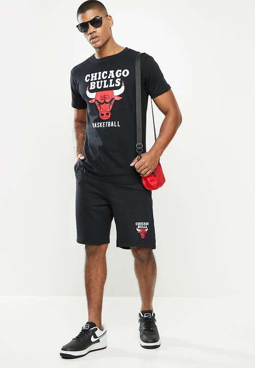 NBA - Icon bull straight hem printed T-shirt - cotton single jersey - black