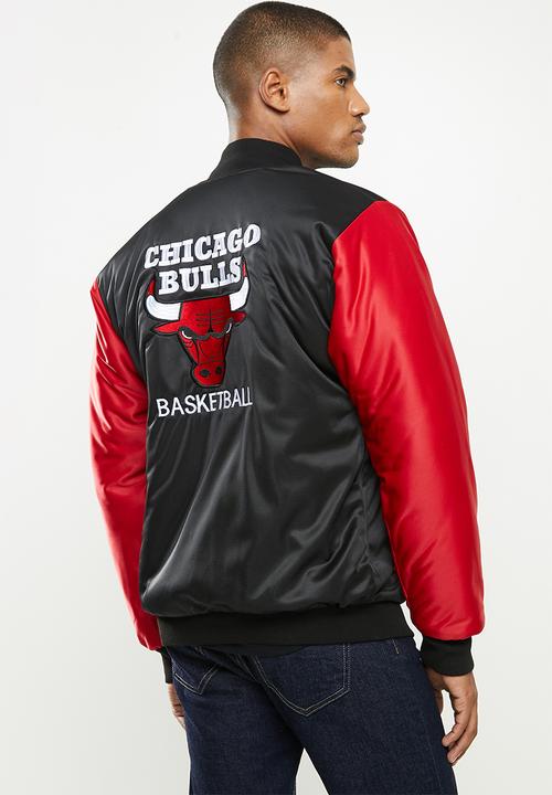 NBA - Bulls icon logo bomber jacket - black