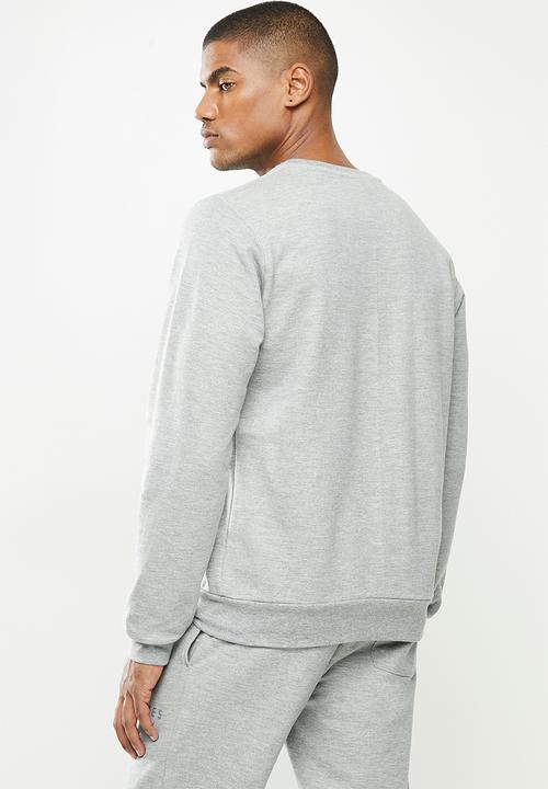 Holmes Bro's - Mellow leopard basic sweat - dirty grey 