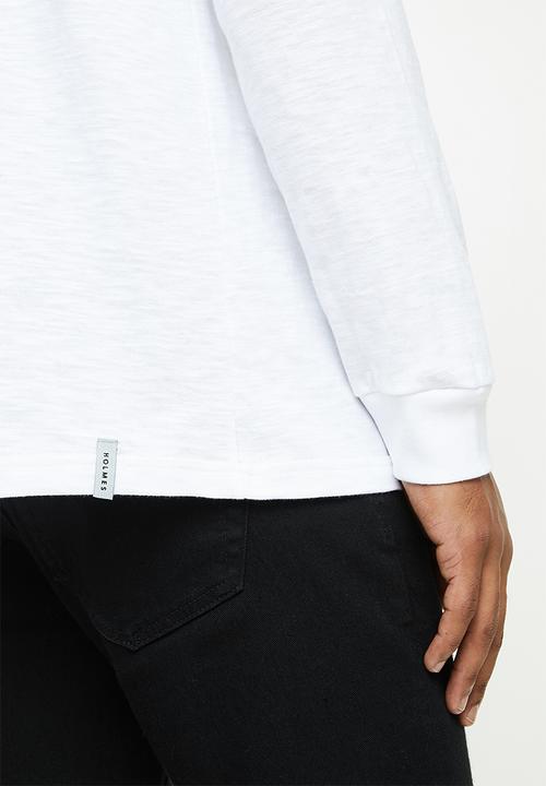 Holmes Bro's - Mellow leopard long sleeve tee - white