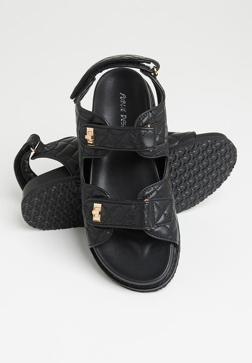Public Desire - Carmen chunky slingback sandal - black