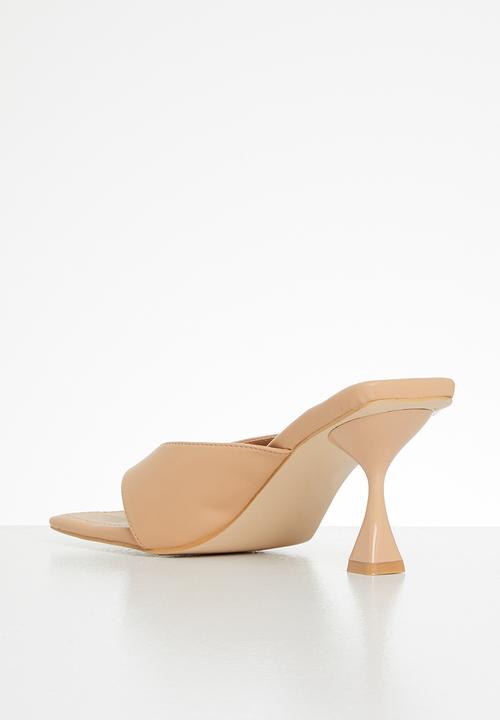 Public Desire - Harlie toe thong mule heel - beige