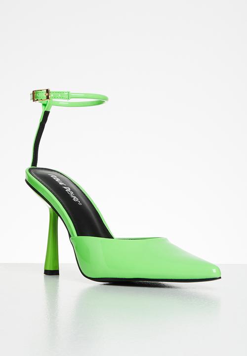 Public Desire - Decision lock detail stiletto heel - green