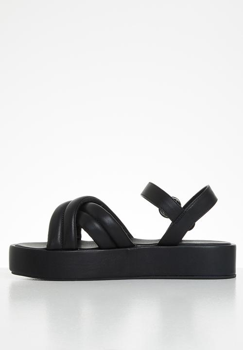 Public Desire - Kelsi flatform chunky slingback sandal - black