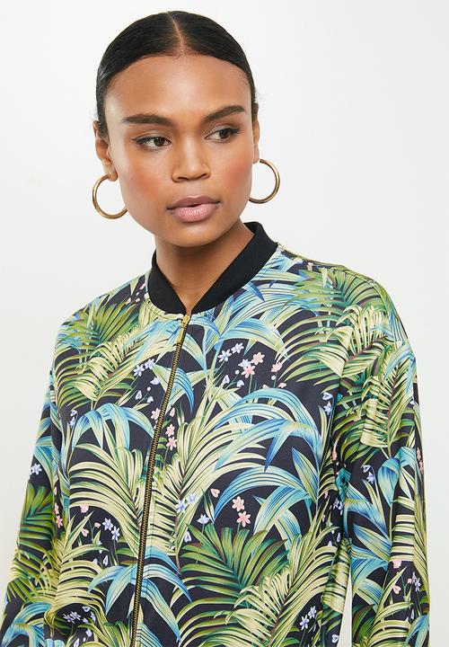 SISSY BOY - Attraction printed bomber - green 