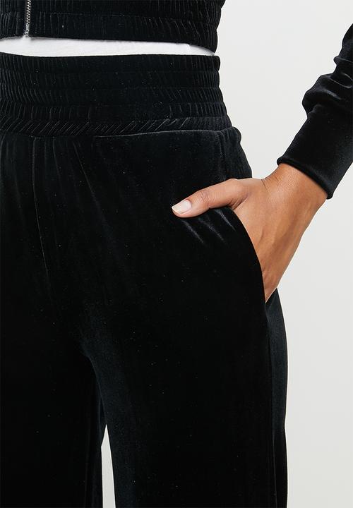 SISSY BOY - Club velvet palazzo - black