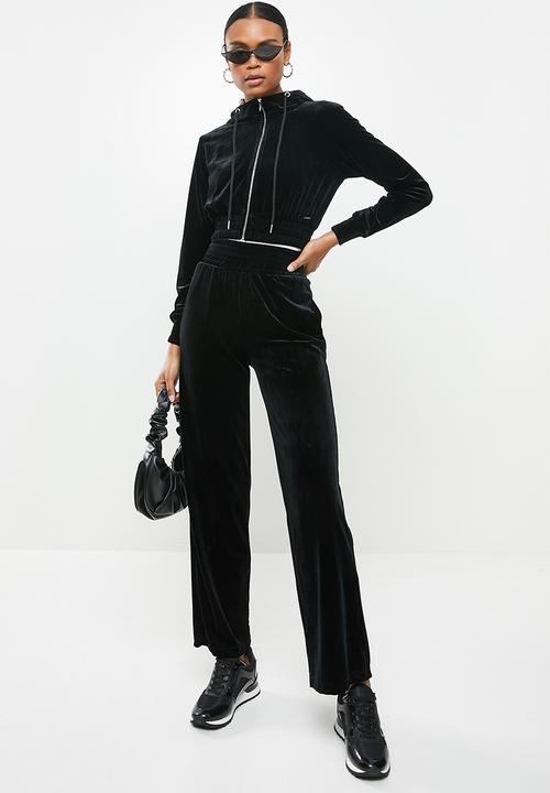SISSY BOY - Club velvet palazzo - black