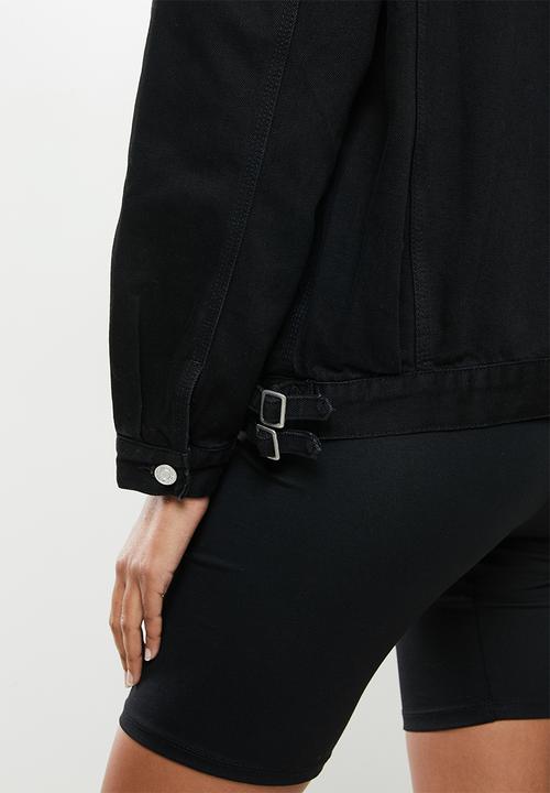 Missguided - Buckle detail jacket - black