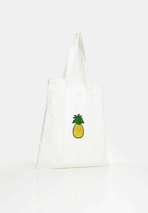 Superbalist - Pineapple shopper bag - cream