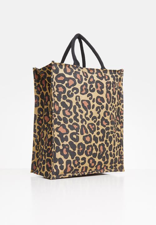 Superbalist - Leopard print tote bag - brown