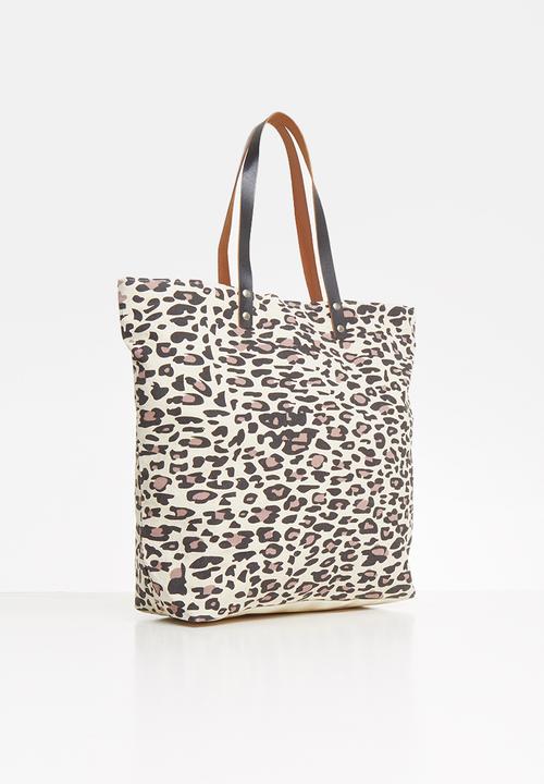 Superbalist - Animal print tote bag - neutral & black