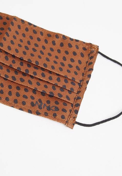MANGO - Face mask 2-pack - brown & black