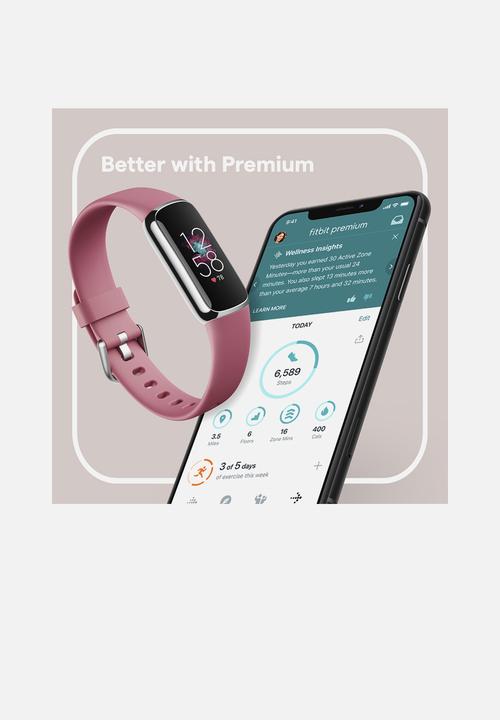 Fitbit - Luxe - Platinum Orchid