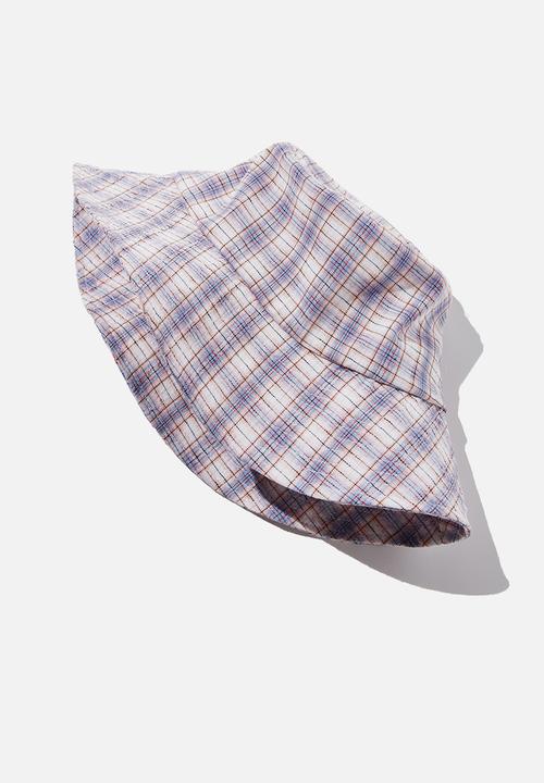Rubi - Bianca bucket hat - blue & blush
