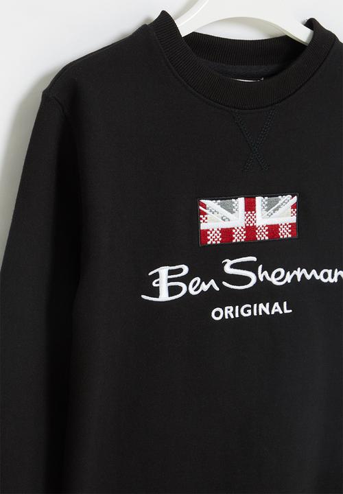 Ben Sherman - Boys ben crewneck - black