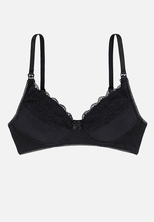 DORINA - Pearl nursing bra - black