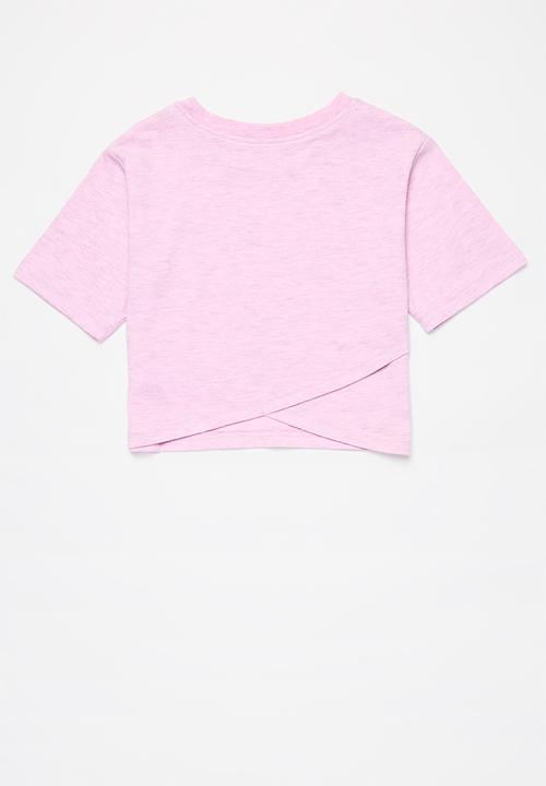 Converse - Converse overdye chuck patch boxy tee - pink