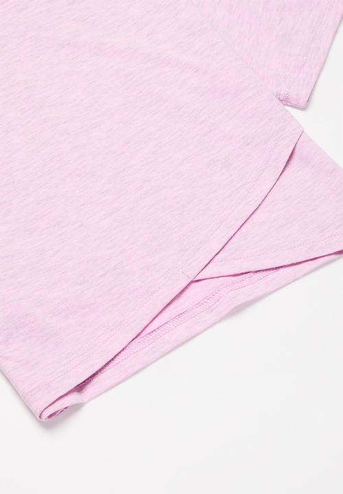 Converse - Converse overdye chuck patch boxy tee - pink