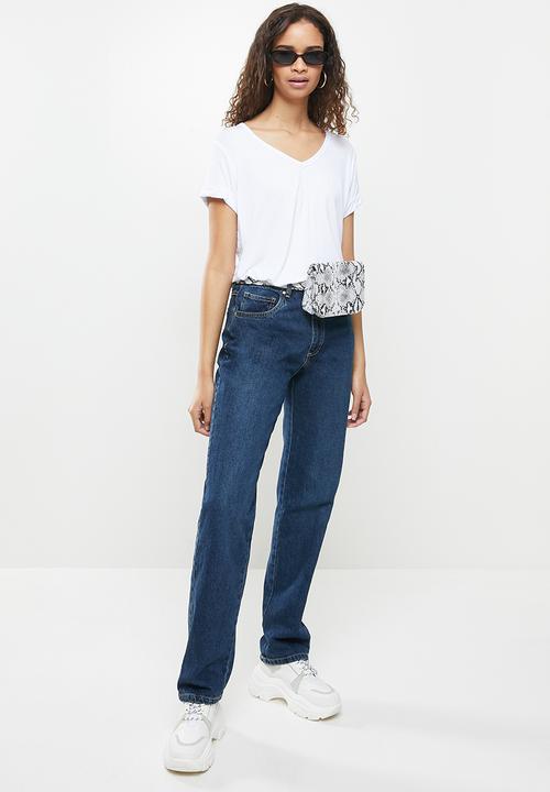 Cotton On - Karly short sleeve v-neck top - white