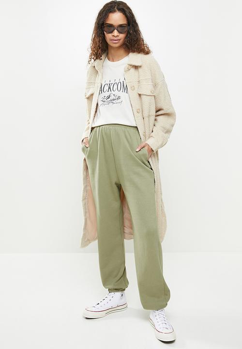 Cotton On - Classic track pant - soft moss