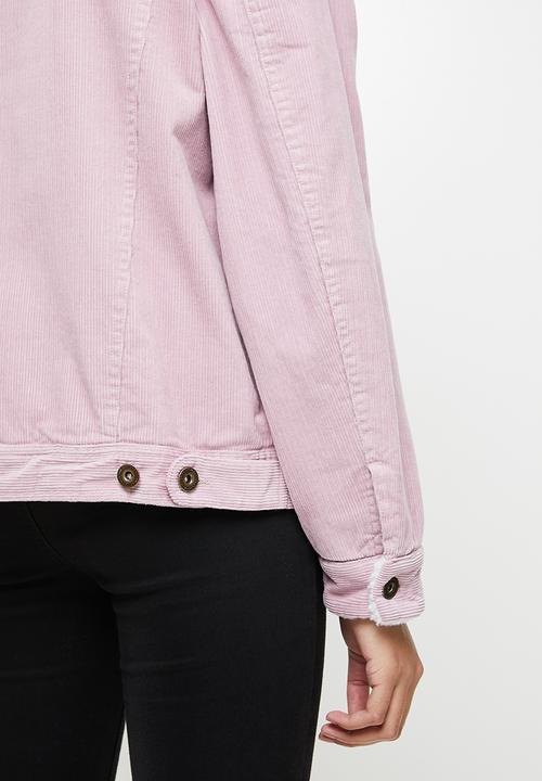 Cotton On - Sherpa cord trucker jacket - lilac