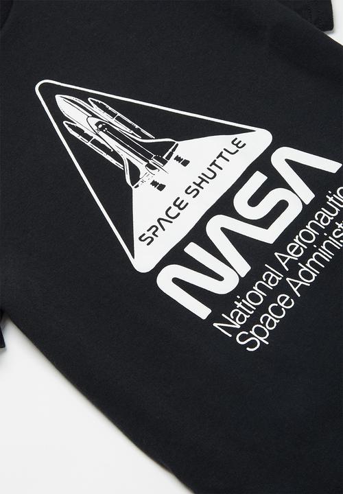 Superbalist - Nasa boys printed tee - black
