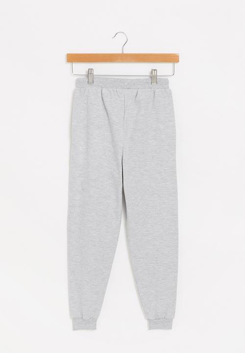 Superbalist - Graphic fleece jogger - grey 