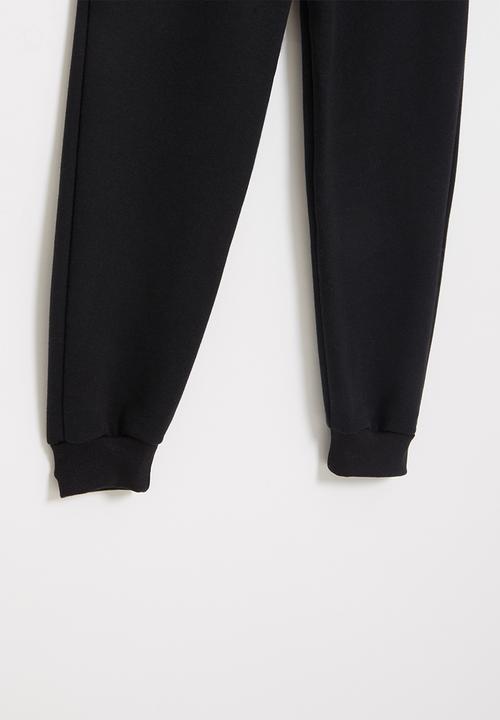 Superbalist - Graphic fleece jogger - black
