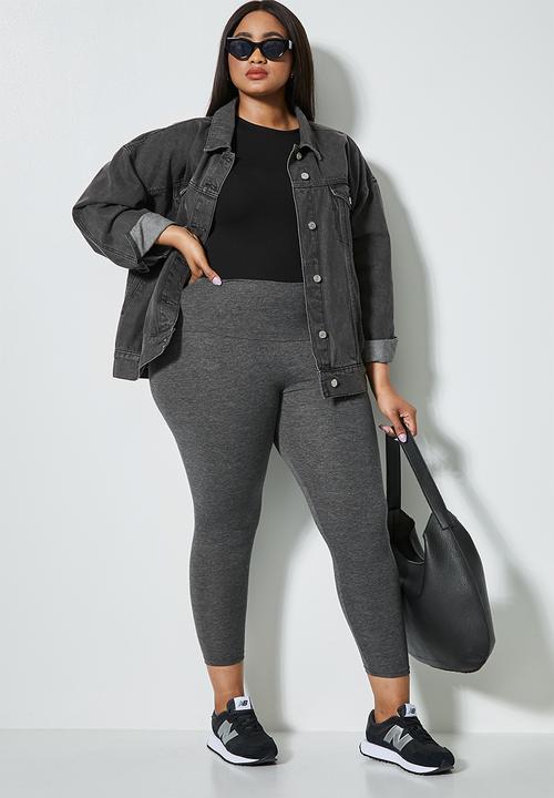 Superbalist - 2 Pack 7/8 leggings - black & charcoal