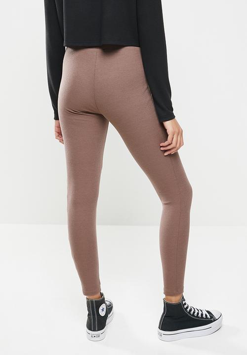 Blake - High waisted leggings- Cognac